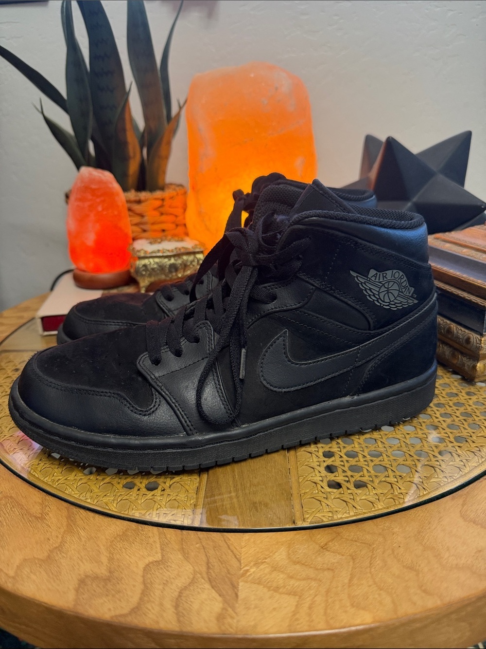 Nike Air Jordan 1 Mid Men's Sneakers - Black